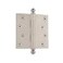 Nostalgic Warehouse BallTip Residential Door Hinge with Square Corners Satin Nickel 4 Inch