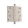 Nostalgic Warehouse BallTip Residential Door Hinge with Square Corners Satin Nickel 4 Inch