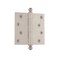 Nostalgic Warehouse BallTip Residential Door Hinge with Square Corners Satin Nickel 4 Inch