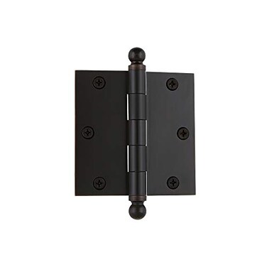 Nostalgic Warehouse BallTip Residential Door Hinge with Square Corners