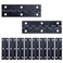 T Tulead Black Butt Hinges Narrow Iron Cabinet Hinges Toolbox Hinge 295x09 Pack of 10 with Mounting Screws