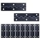T Tulead Black Butt Hinges Narrow Iron Cabinet Hinges Toolbox Hinge 295x09 Pack of 10 with Mounting Screws