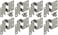Home750 FiveKnuckle Hinge Grade 1 for 34 Door Thickness Institutional Hinge Dull Chrome Powder Finish Available in 2PK 4PK 8PK 8