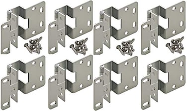 Home750 FiveKnuckle Hinge Grade 1 for 34 Door Thickness Institutional Hinge Dull Chrome Powder Finish Available in 2PK 4PK 8PK 8