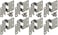Home750 FiveKnuckle Hinge Grade 1 for 34 Door Thickness Institutional Hinge Dull Chrome Powder Finish Available in 2PK 4PK 8PK 8
