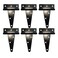 HLMOptimo Heavy Duty T Hinge Tee T Strap Shed Gate Barn Fence Door Hinge Wrought Rustproof Black 6 pcs 4 inch