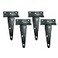 HLMOptimo Heavy Duty T Hinge Tee T Strap Shed Gate Barn Fence Door Hinge Wrought Rustproof All Size Black 4 pcs 6 inch
