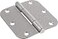Hardware Essentials 854328 Smooth Corner Satin Nickel SqueakProof Door Hinges 312 9 Pack