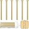 Ferraycle 6 Pack Hinge Pins for Doors 35 Inches Hinge Pin Oil Rubbed Bronze Door for Interior Security ReplacementGold