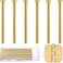 Ferraycle 6 Pack Hinge Pins for Doors 35 Inches Hinge Pin Oil Rubbed Bronze Door for Interior Security ReplacementGold