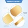 Fabbay 2 Pieces Door Kick Plate Kick Plates Aluminum Plate for Decor Avoid The Door from Kicking4 x 16 InchGold