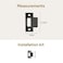 Mega Handles TStrike Door Plate Durable Door Strike Plate Black Strike Plates for Interior Doors