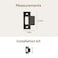 Mega Handles TStrike Door Plate Durable Door Strike Plate Black Strike Plates for Interior Doors