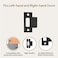 Mega Handles TStrike Door Plate Durable Door Strike Plate Black Strike Plates for Interior Doors