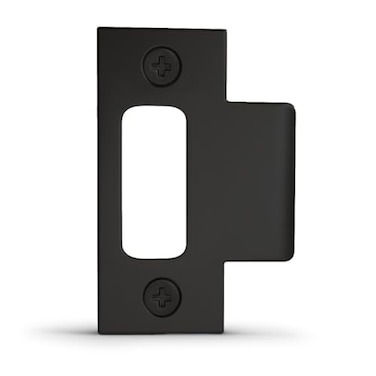 Mega Handles TStrike Door Plate Durable Door Strike Plate Black Strike Plates for Interior Doors