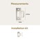 Mega Handles TStrike Door Plate Durable Door Strike Plate Silver Strike Plates for Interior Doors