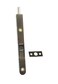 QCAA Flush Bolt 7 Solid Brass Face Plate Brushed Antique Brass 1 Pack Made in Taiwan