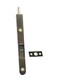 QCAA Flush Bolt 7 Solid Brass Face Plate Brushed Antique Brass 1 Pack Made in Taiwan