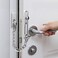Shuxy AntiTheft Lock Security Chain Door Guard Reinforced Solid Latch Guard Clasp for Swingin Doors Heavy Duty Chain Door Lock for Home Bedroom Hotel Office Silver