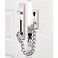 Shuxy AntiTheft Lock Security Chain Door Guard Reinforced Solid Latch Guard Clasp for Swingin Doors Heavy Duty Chain Door Lock for Home Bedroom Hotel Office Silver