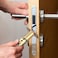ARTIBETTER Adjustable Door Lock Latch 238 Inch or 234 Inch Backset Universal Replacement Part with 45 Degree Angle for Interior and Front Door Handles Zinc Alloy