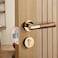 Boxonly 55mm Invisible Tubular Mortice Latch Stainless Steel Door Latch Sprung Lever Door Handles