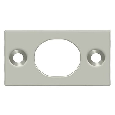 Deltana SP6FBU15 Strike Plate for 6 Flush Bolt Satin Nickel Finish
