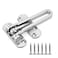 Tidorlou Door Lock Latch for Home Hotel SecurityBrushed Finish SUS304 Stainless Steel Door Chain LockUSwing Locks Front Door Locks for Kids Silver
