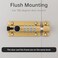 HOJLKLD Combination Locking Bolt 4 Digit Combination Door Security Slide Latch Lock Heavy Duty Zinc Alloy Slide Bolt Lock for Shed Gate Fences 1 Gold