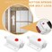 LT Easiyl 4pcs White Plastic Push Button Spring Loaded Automatic Door Bolt Latch for Cabinet Doors Wardrobe Doors Cribs Windows 36mmx37mm