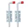 NATGAI Metal Lock Barrel Bolt Spring Loaded Locking Latch 65 Long wGrip Heavy Duty for Gate Shed Door Tailgate Trailer Garage 2 Silver