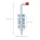 NATGAI Metal Lock Barrel Bolt Spring Loaded Locking Latch 65 Long wGrip Heavy Duty for Gate Shed Door Tailgate Trailer Garage 2 Silver