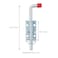 NATGAI Metal Lock Barrel Bolt Spring Loaded Locking Latch 65 Long wGrip Heavy Duty for Gate Shed Door Tailgate Trailer Garage 2 Silver