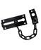 QCAA Solid Brass Chain Door Guard with 9 Links Steel Chain Matte Black 1 Pack
