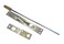 QCAA Solid Brass Extension Flush Bolt with Rod 12 Satin Chrome 1 Pack Made in Taiwan