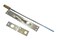 QCAA Solid Brass Extension Flush Bolt with Rod 12 Satin Chrome 1 Pack Made in Taiwan