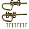SANKINS Loop Style Spring Locking Barrel Bolts Door Latch Hardware for Sheds Gates Barn Doors Wooden Window Chicken Coops 1 Pair Includes 8 Screws