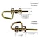 SANKINS Loop Style Spring Locking Barrel Bolts Door Latch Hardware for Sheds Gates Barn Doors Wooden Window Chicken Coops 1 Pair Includes 8 Screws
