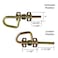 SANKINS Loop Style Spring Locking Barrel Bolts Door Latch Hardware for Sheds Gates Barn Doors Wooden Window Chicken Coops 1 Pair Includes 8 Screws