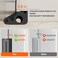 Tonitrui Home Security Door Reinforcement Lock for FrontInward Swing Doors Upgraded Reinforced 1200lbs Capacity Night Kids Safety Metal Flip Deadbolt Latch 2Pack Black