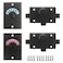 ULWSKY Latch Indicating LockLatch Indicator BoltPrivacy Partition Indicator Lock with Occupancy IndicatorToilet Public Toilet Bathroom Stall Door Latch Lock Black2pcs