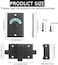 ULWSKY Latch Indicating LockLatch Indicator BoltPrivacy Partition Indicator Lock with Occupancy IndicatorToilet Public Toilet Bathroom Stall Door Latch Lock Black2pcs
