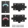 ULWSKY Latch Indicating LockLatch Indicator BoltPrivacy Partition Indicator Lock with Occupancy IndicatorToilet Public Toilet Bathroom Stall Door Latch Lock Black2pcs