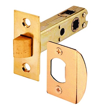PRIME-LINE PrimeLine E 2281 Passage Door Latch 932 In and 14 In Square Drive Steel Brass Finish Single Pack