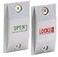 CRL Satin Aluminum Finish OpenLocked Lock Indicator Set Slide Down OPEN