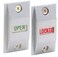 CRL Satin Aluminum Finish OpenLocked Lock Indicator Set Slide Down OPEN