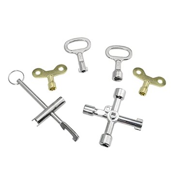 DGBRSM 6IN1 Multifunctional Utility Key Kit for Various Valves Such As Electricity Water Gas Trains Cabinets Elevators Thresholds Etc