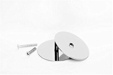 TUFF STRIKE Door Knob Filler Plate Dummy Deadbolt Lock Cover No Show Screws 258 Diameter Adjustable Filler Plate 1 Pack