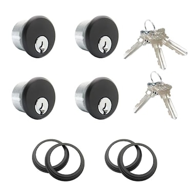 elox Storefront Zinc Mortise Cylinders for Adams Rite Commercial Storefront Door Lock 2 Pairs of KA Packed in Bronze Duronodic