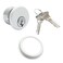 elox Storefront Zinc Mortise Keyed Cylinders for Adams Rite Commercial Storefront Door Lock Single Packed in Aluminum Finish